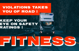 Violations take you of road ! Keep your eye on safety ratings ! FITNESS